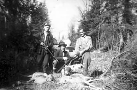 Charlemagne Ringuette, Walter Simon et Fernand Ringuette en 1953