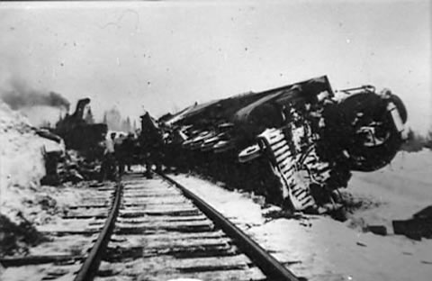 Déraillement près du Lac-Saguay 1933 - 2